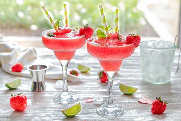 Erdbeerdaiquiri Frozen Daiquiri mit Erdbeeren Rezept eat.de