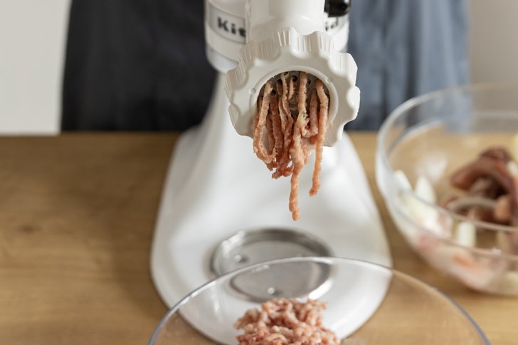 Fleisch mit Zwiebeln wollen