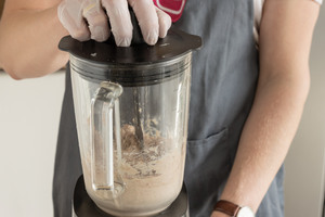 Fleisch im Mixer pürieren