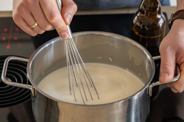 Biersuppe köcheln lassen