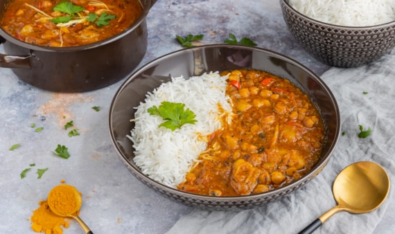 Indisches Kichererbsen-Curry