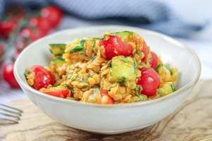 Roter Linsensalat