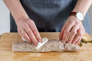 Fleisch abtupfen