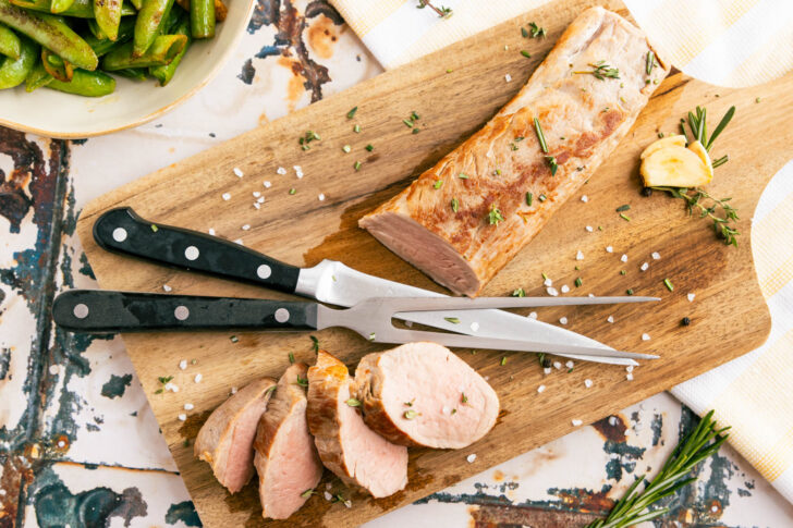 Schweinefilet sous-vide gegart