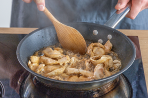 Hähnchen anbraten