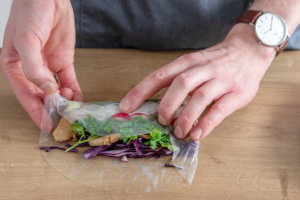 Seiten der Sommerrolle einklappen
