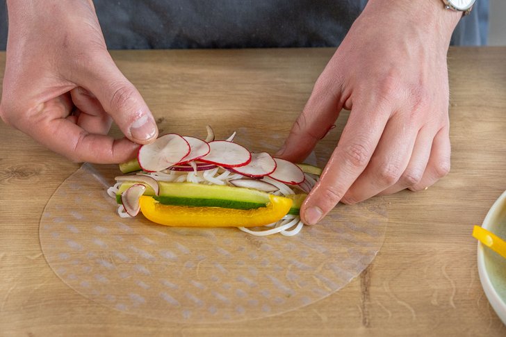 Sommerrolle befüllen