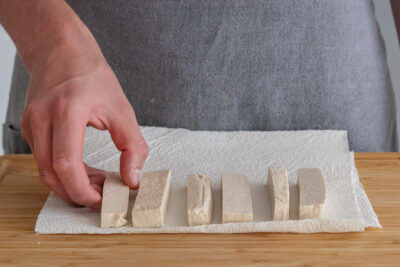 Tofu auspressen