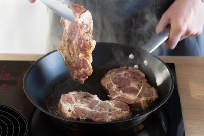 Winzersteaks anbraten