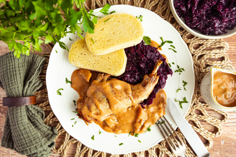 Kaninchenkeulen aus dem Backofen nach Omas Rezept