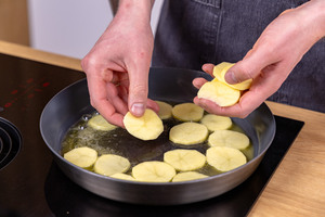Kartoffelscheiben anbraten