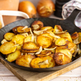 Schnelle Bratkartoffeln aus rohen Kartoffeln