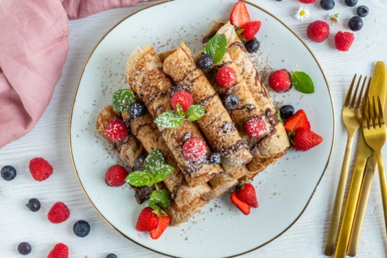 Süße vegane Buchweizenpfannkuchen | Rezept