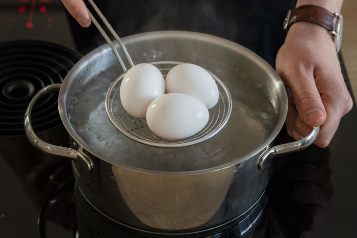 Eier hart kochen