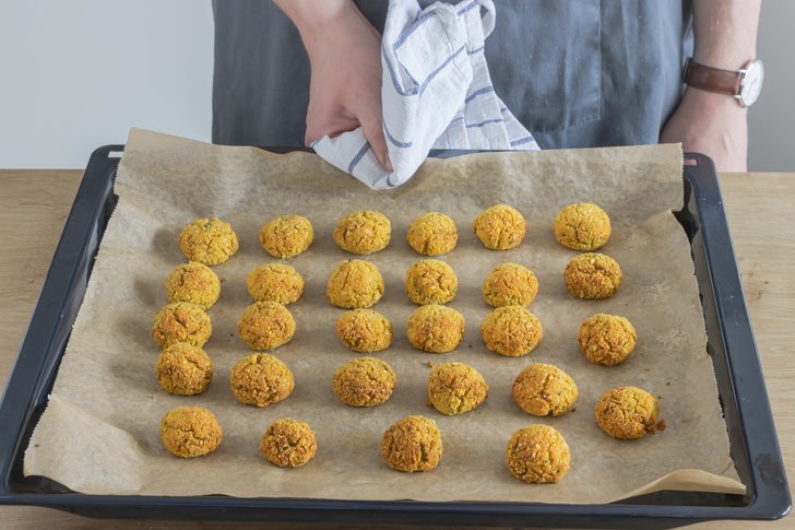 Falafel aus dem Backofen