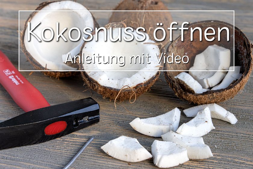 Kokosnuss öffnen