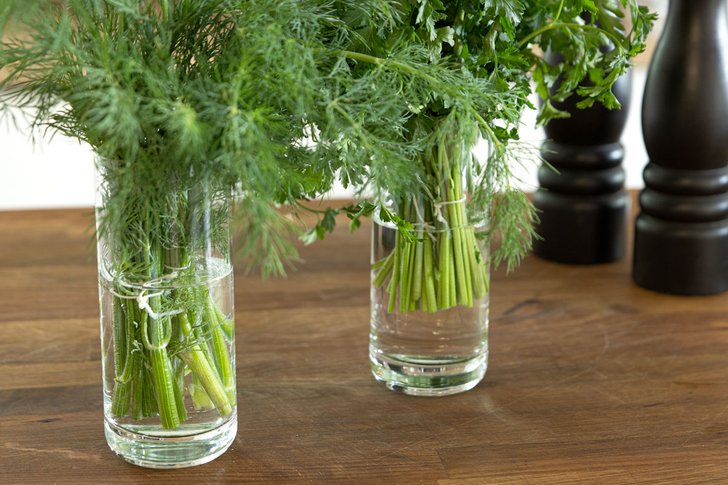 Kräuter Bund im Glas