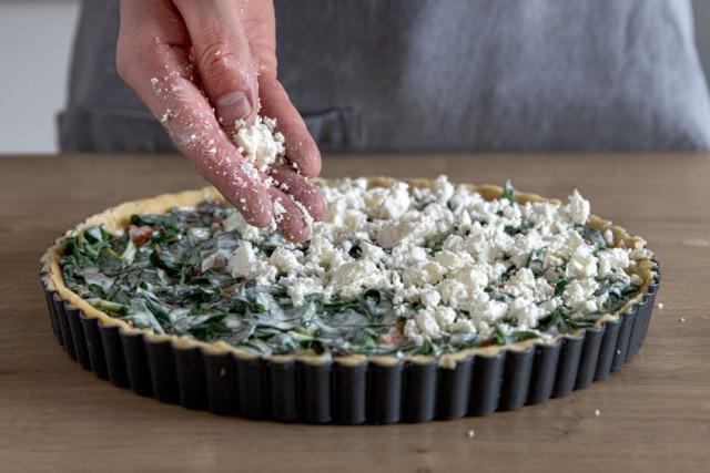 Herzhafte Mangold-Quiche mit Ricotta | Rezept