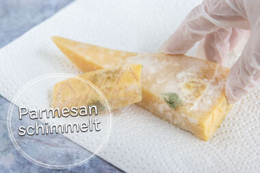 Parmesan schimmelt