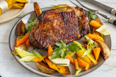 Putenoberkeule knusprig gebraten