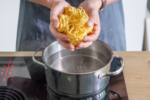 Tagliatelle kochen