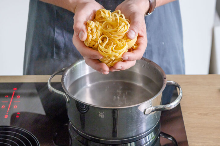 Tagliatelle kochen