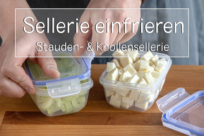 Sellerie einfrieren