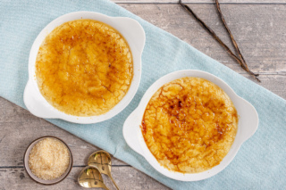 Vegane Crème Brûlée mit Seidentofu