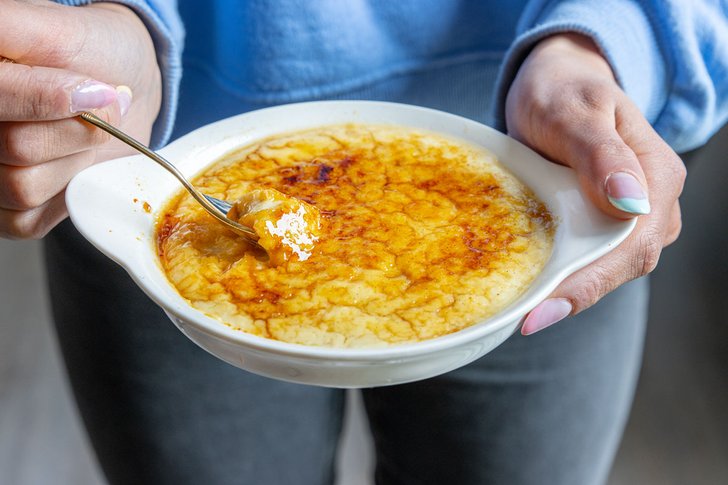 Vegane Crème Brûlée mit Seidentofu