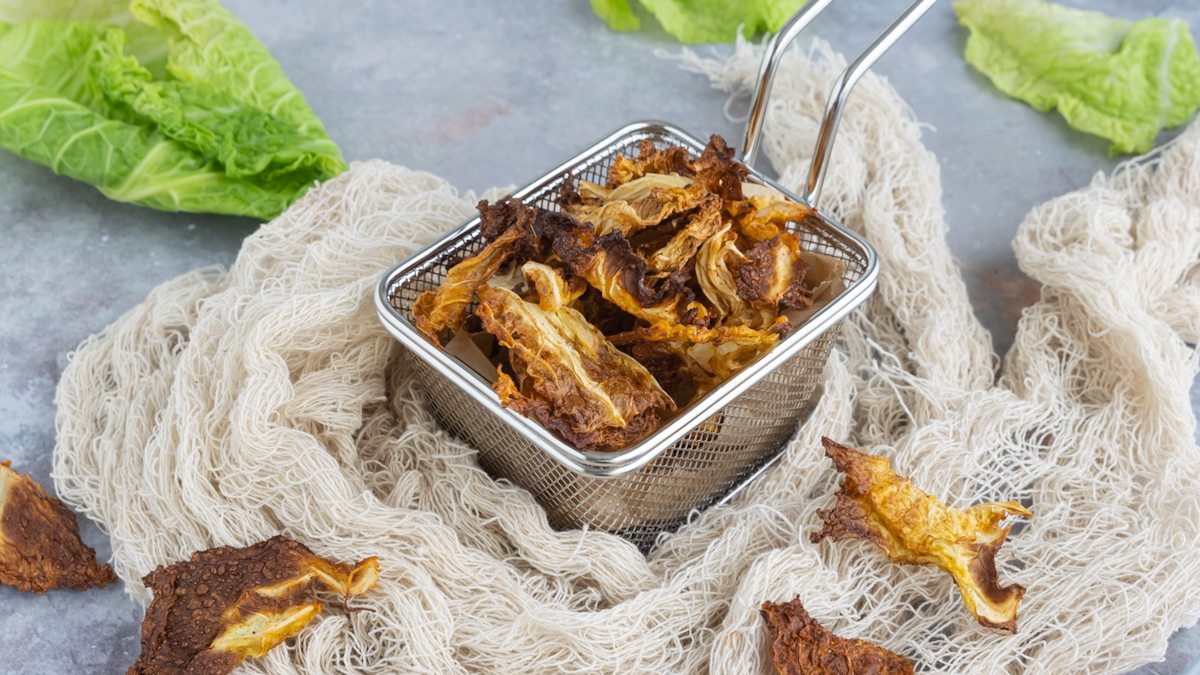 Gesunde Wirsingchips aus dem Backofen