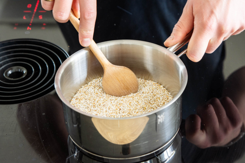 Buchweizen anrösten