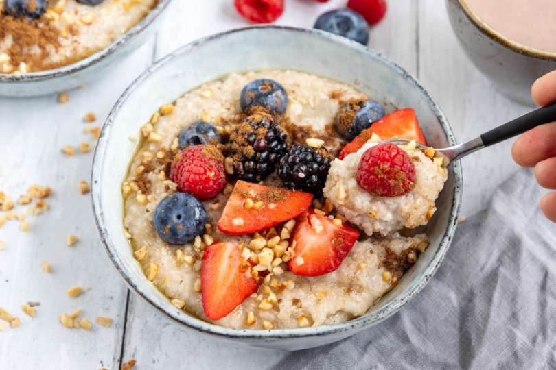 Gesunder Buchweizenbrei zum Frühstück