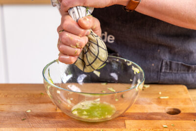 Zucchini ausdrücken
