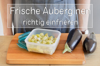 Auberginen einfrieren - Titel