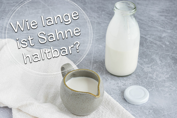 Haltbarkeit von Sahne - Titel