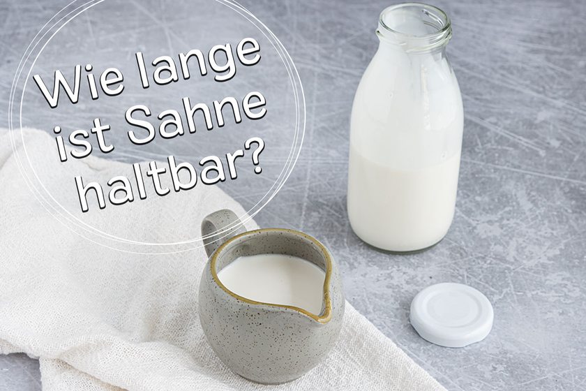 Haltbarkeit von Sahne - Titel