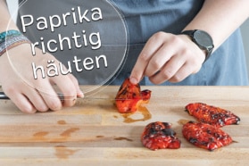 Paprika häuten - Titel