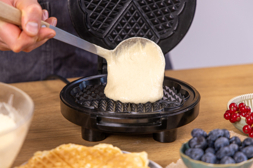 Vegane Waffeln ausbacken