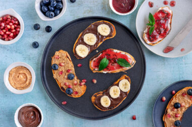 Süßkartoffeltoasts süß