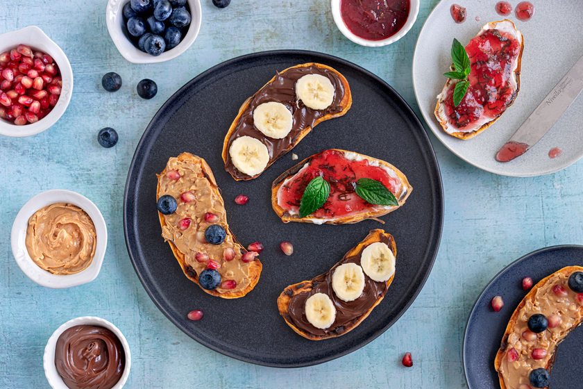 Süßkartoffeltoasts süß