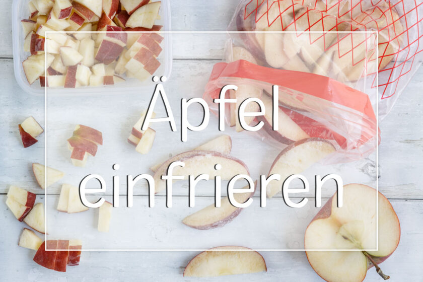 Äpfel einfrieren