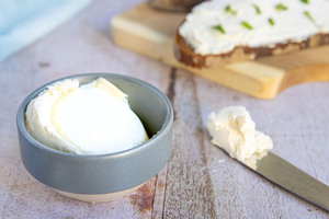 Frischkäse als Créme Double