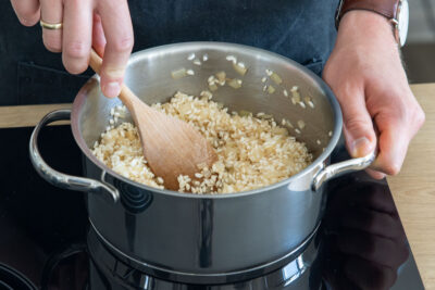 Risotto umrühren