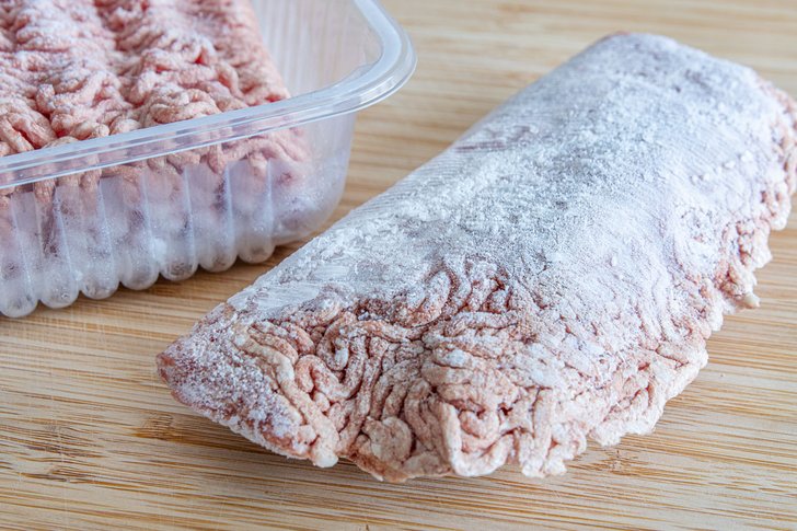 Gefrierbrand Fleisch
