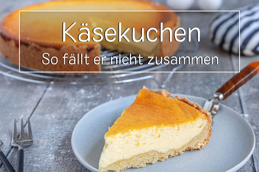 Käsekuchen fällt zusammen