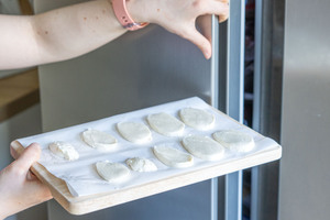 Mozzarella vorfrieren