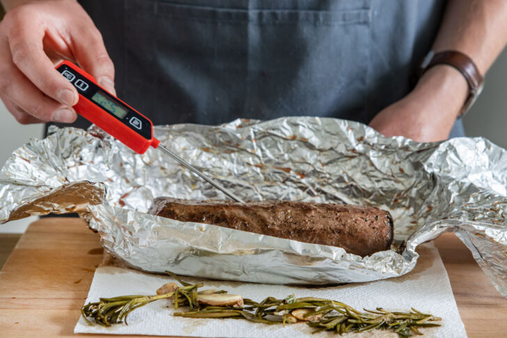 Rinderfilet Kerntemperatur messen