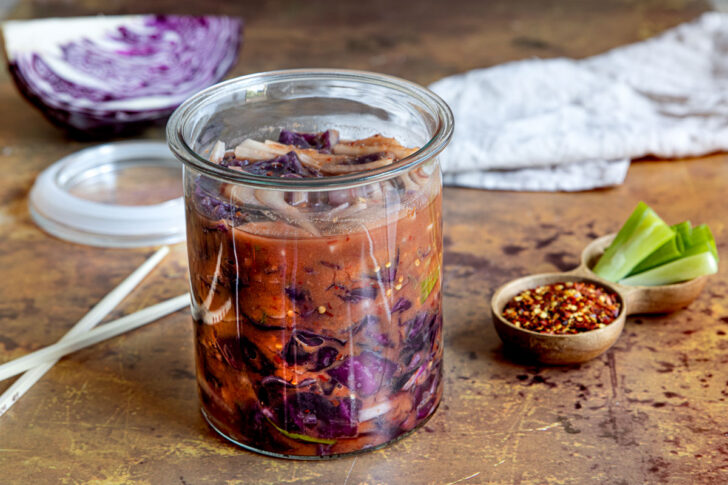 Rotkohl Kimchi