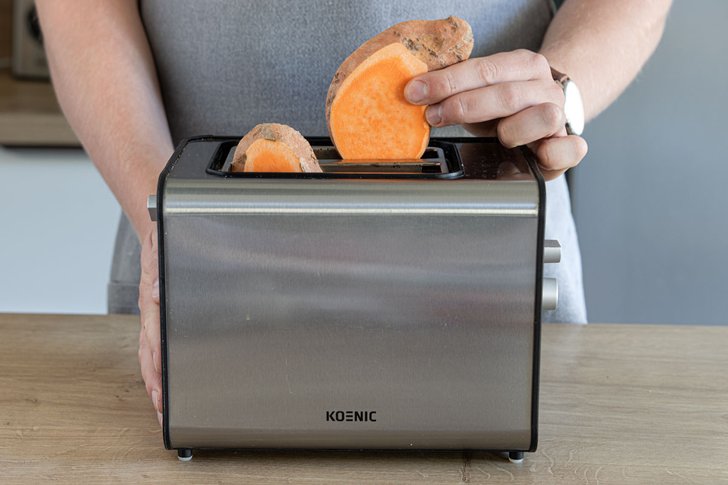 Süßkartoffel toasten