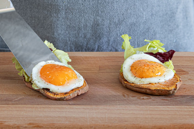 Süßkartoffeltoast mit Spiegelei